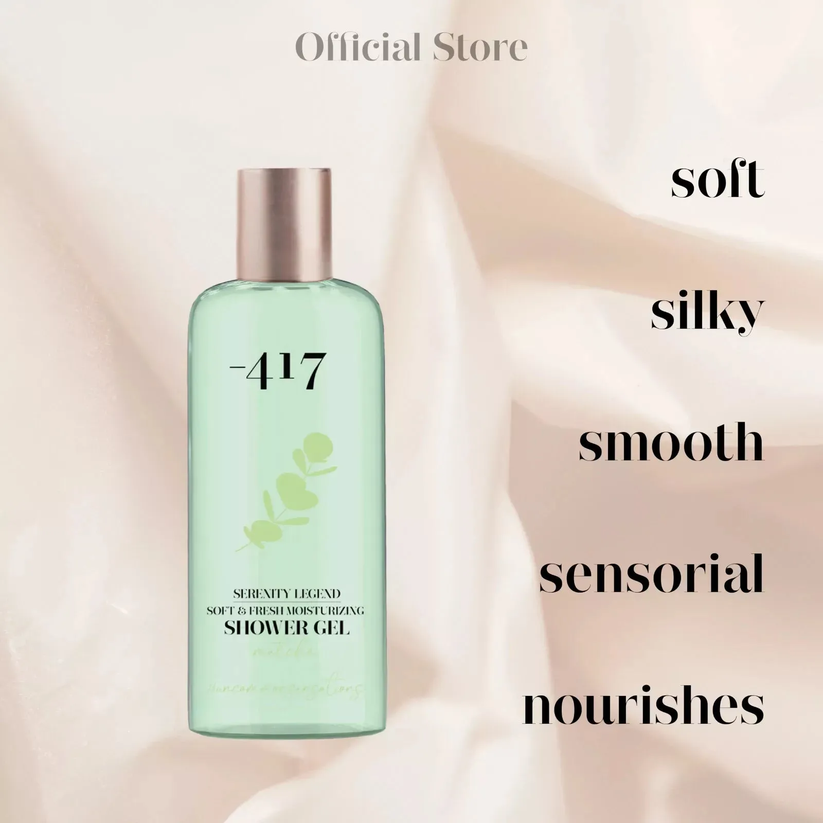 -417 Dead Sea Vegan Fresh Moisturizing Shower Gel Wash Matcha | 350ml/11.8fl.oz