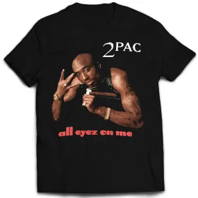 2 Pac All Eyez on Me Vintage Mint Black Tee