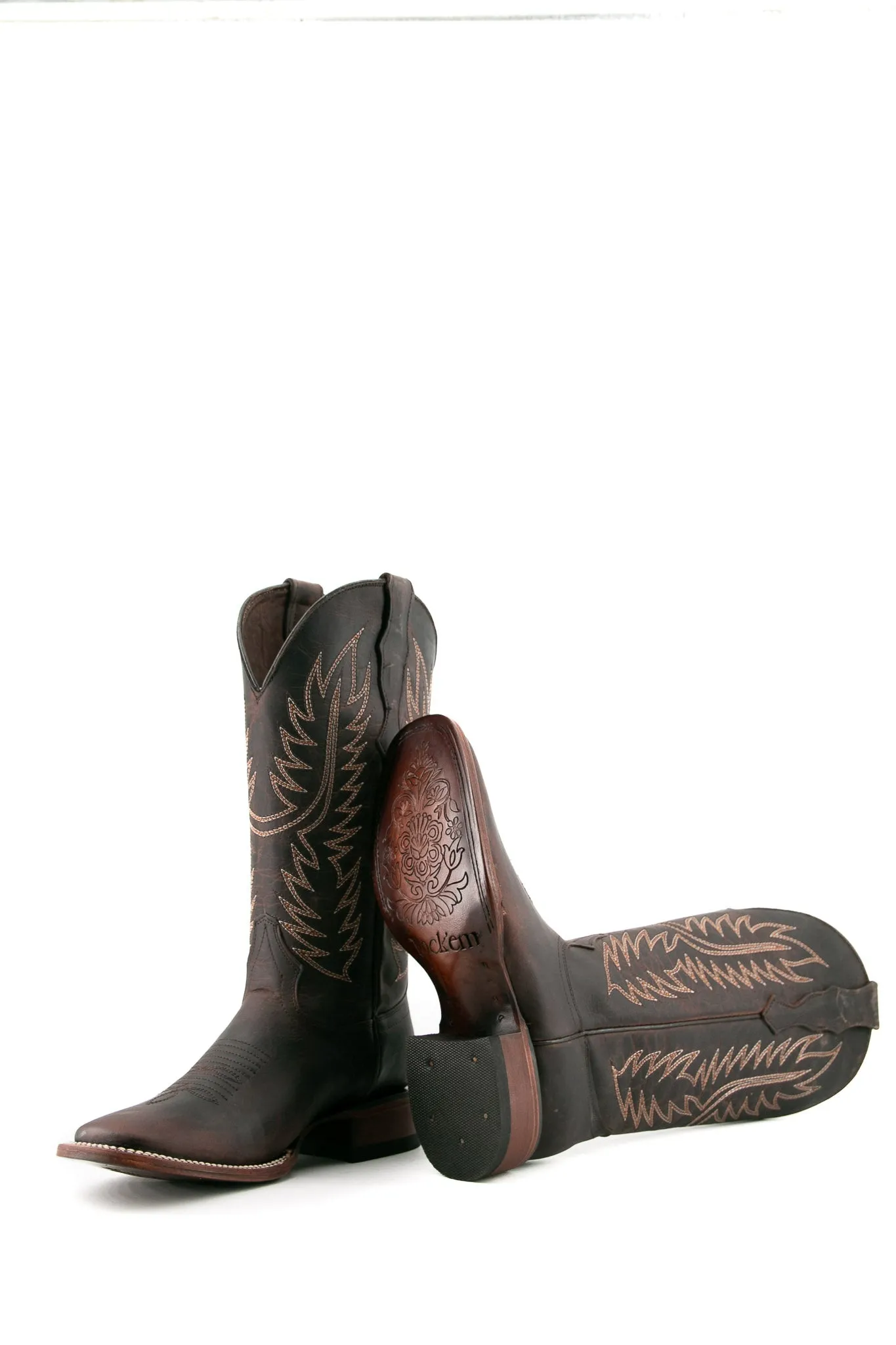 406 Ebano Square Toe Cowgirl Boot