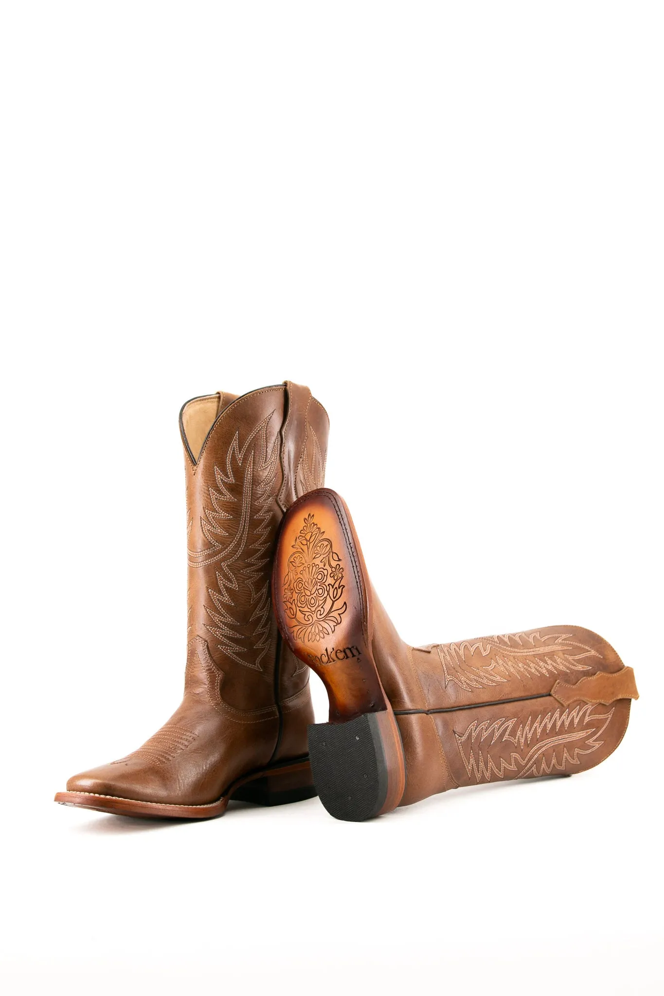 406 Ebano Square Toe Cowgirl Boot