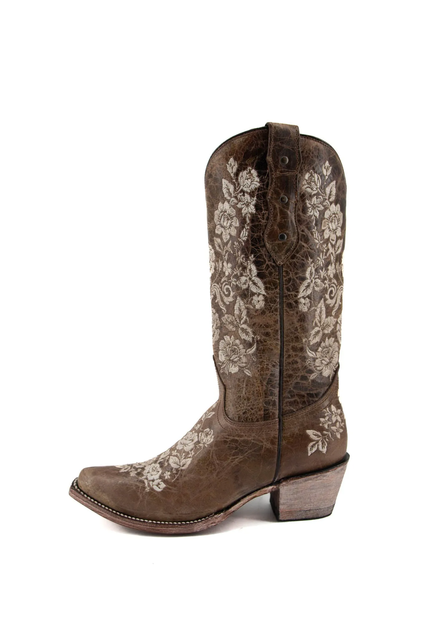 619 Maricela Crater Cafe Snip Toe Cowgirl Boot FINAL SALE