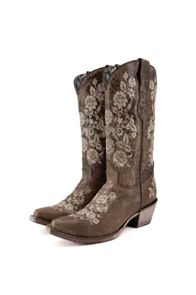 619 Maricela Crater Cafe Snip Toe Cowgirl Boot FINAL SALE