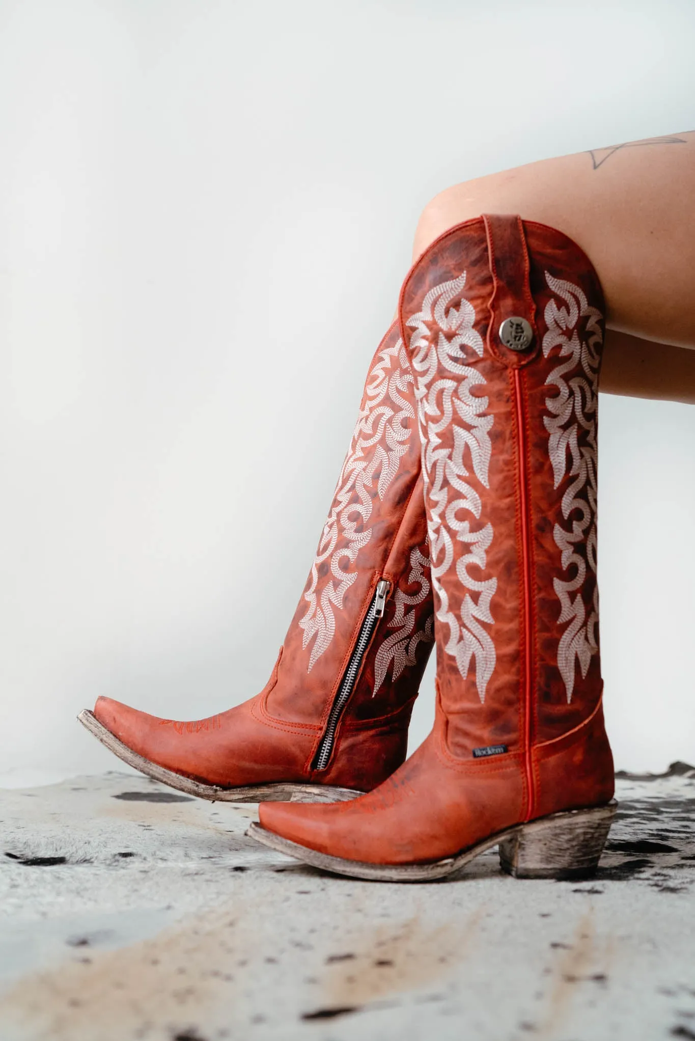 Adela Tall Snip Toe Cowgirl Boot FINAL SALE