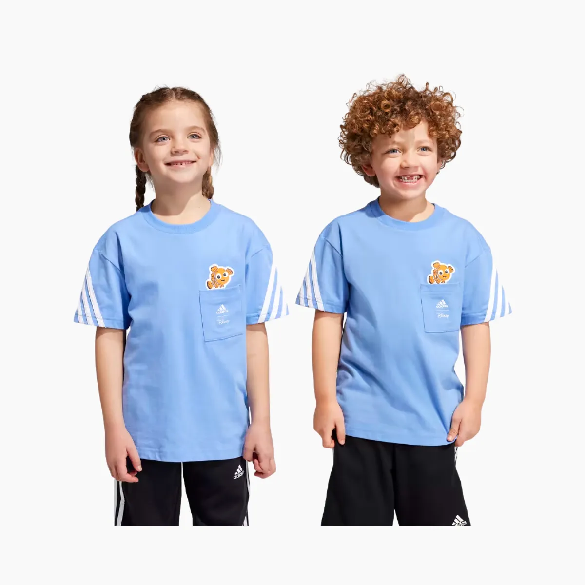 Adidas Finding Nemo Kids Unisex T-shirt (3-7 Year) - Blue Fusion/White