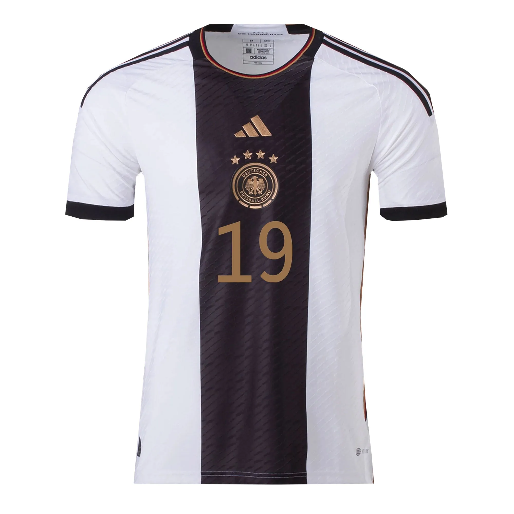 adidas Men's Germany 2022/23 Authentic Home Jersey w/ Sane #19 Printing