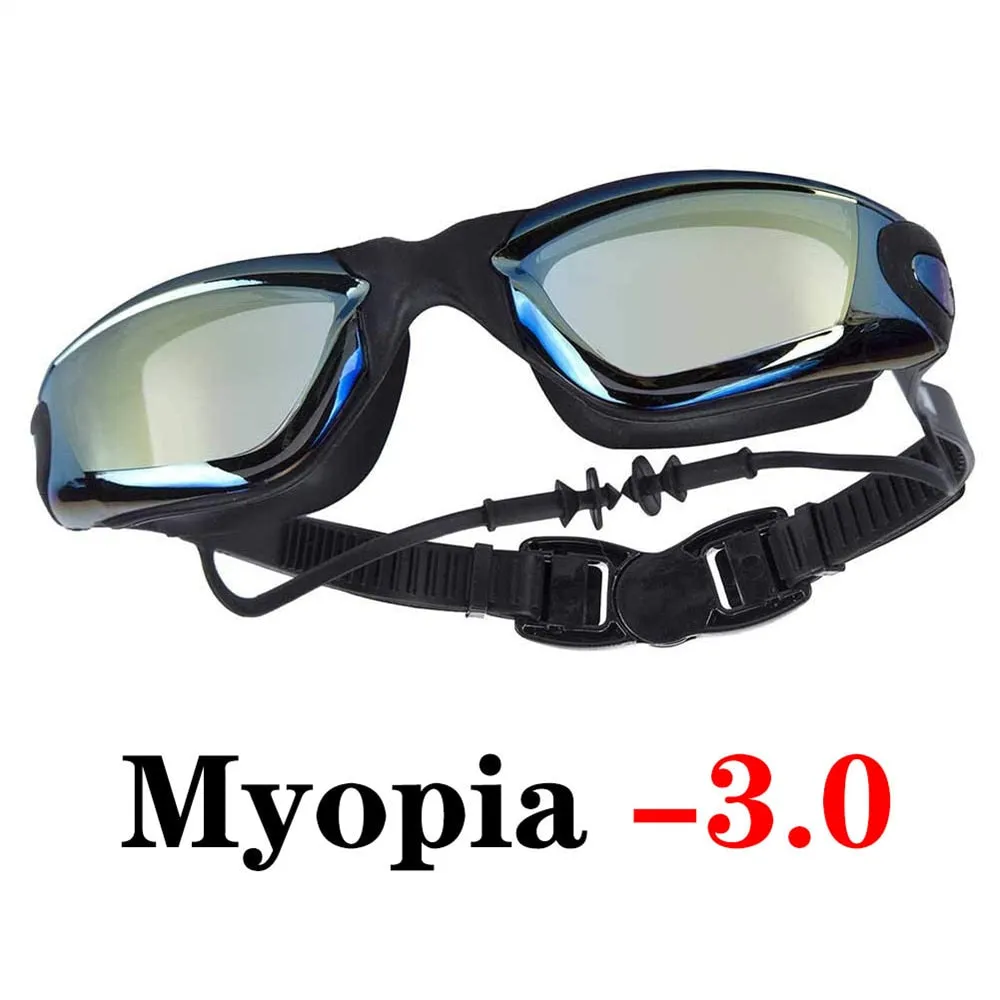 Adult Myopia Swimming Goggles Earplug