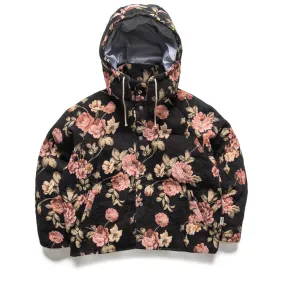 Advisory Board Crystals Grandpa's Floral Puffer Jacket - Black