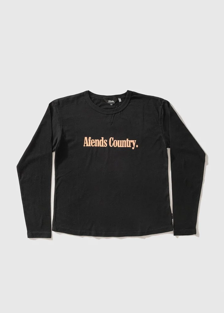 Afends AC Long Sleeve Tee Black