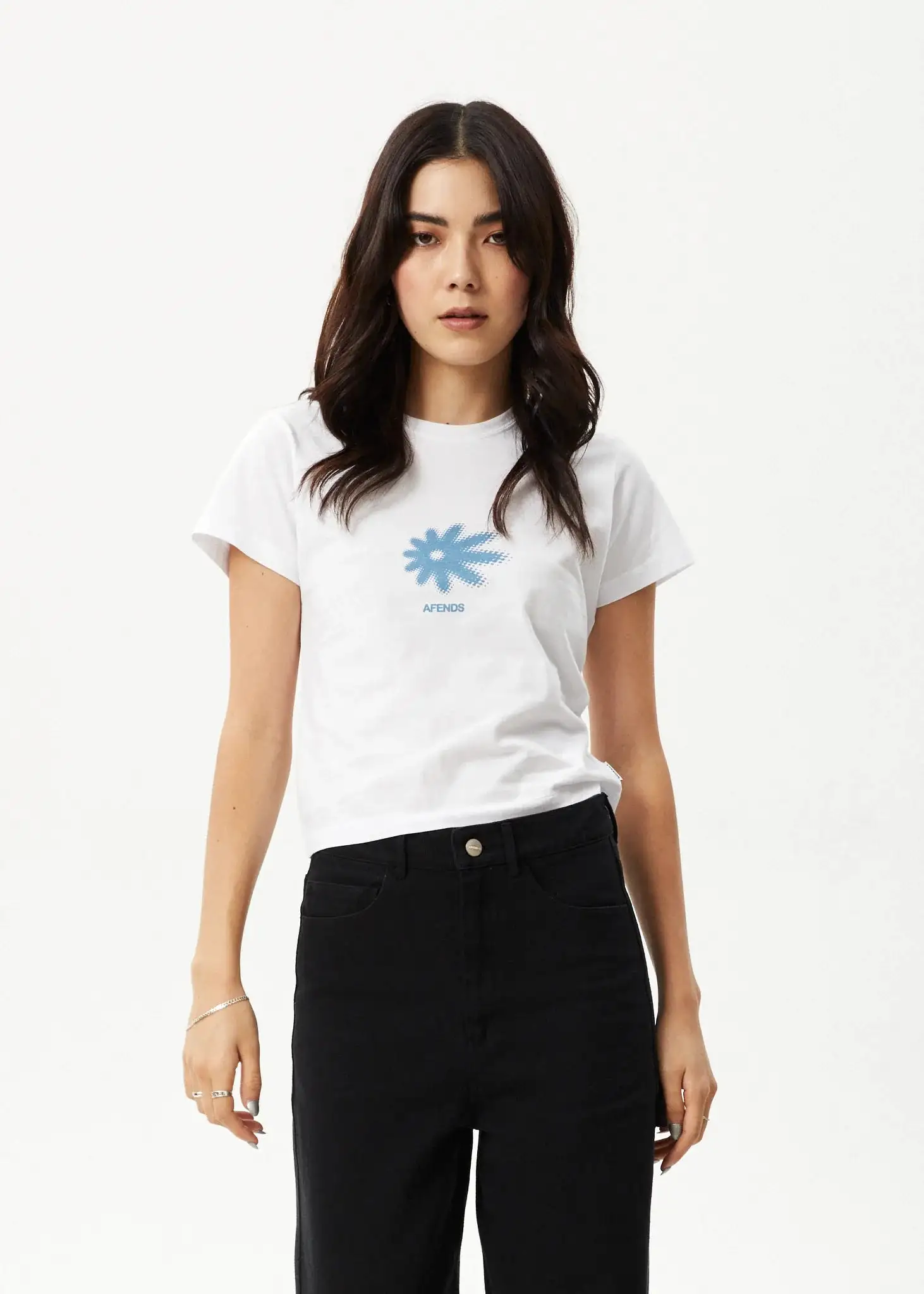 Afends Cotton Petal Baby Tee White