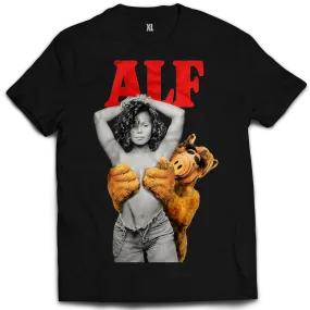 Alf x Janet Vintage Mint Black Tee