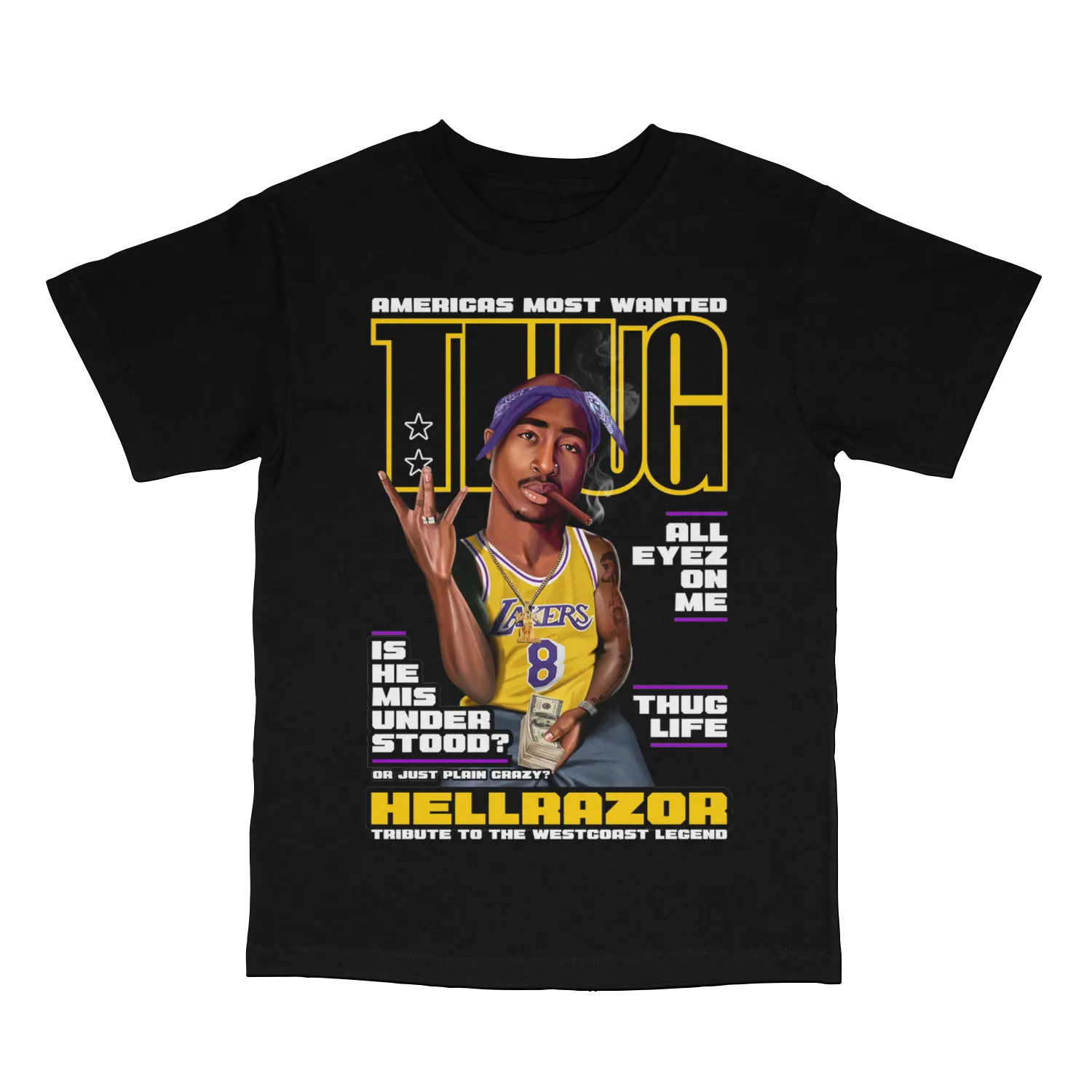 All Eyes on Me Tupac Black Tee