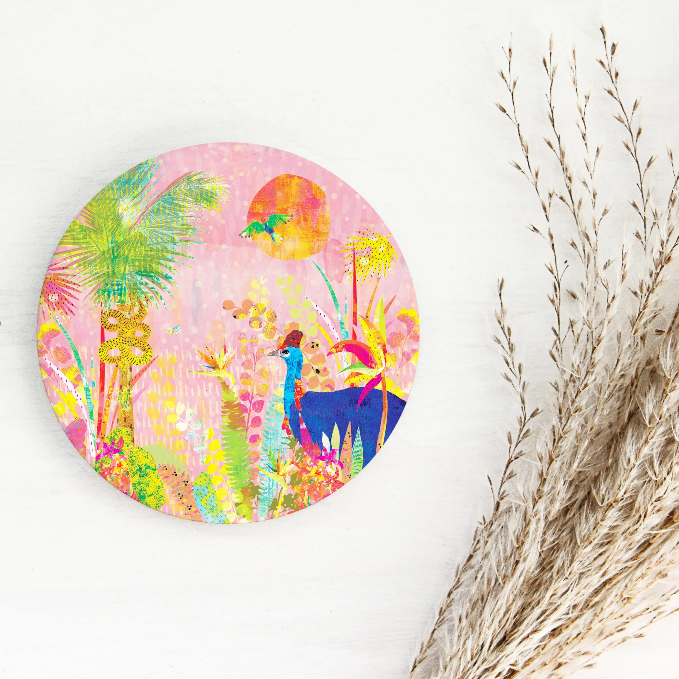 All Good Things are Wild and Free Ceramic Coaster