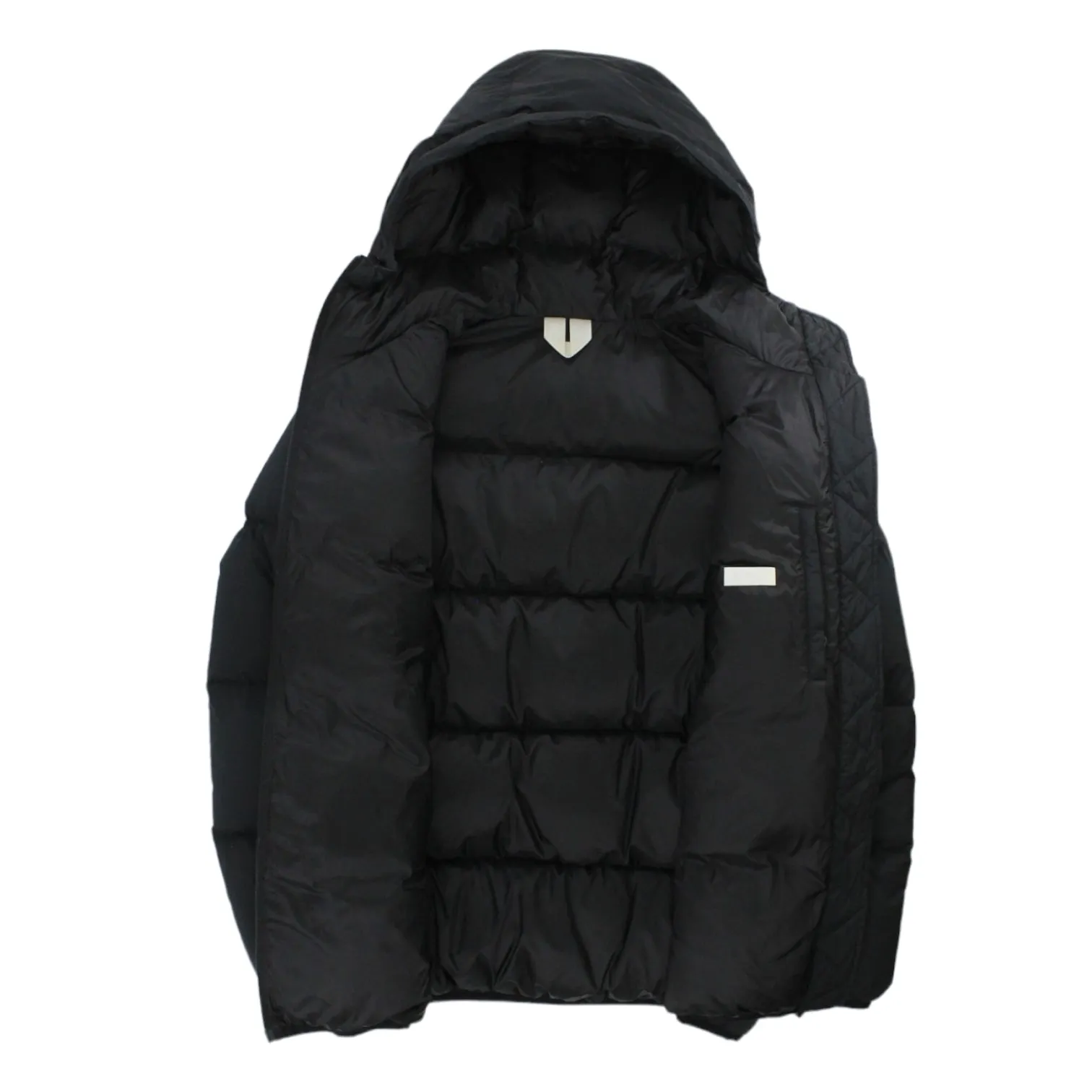 Arket Black Hooded Puffer Jacket