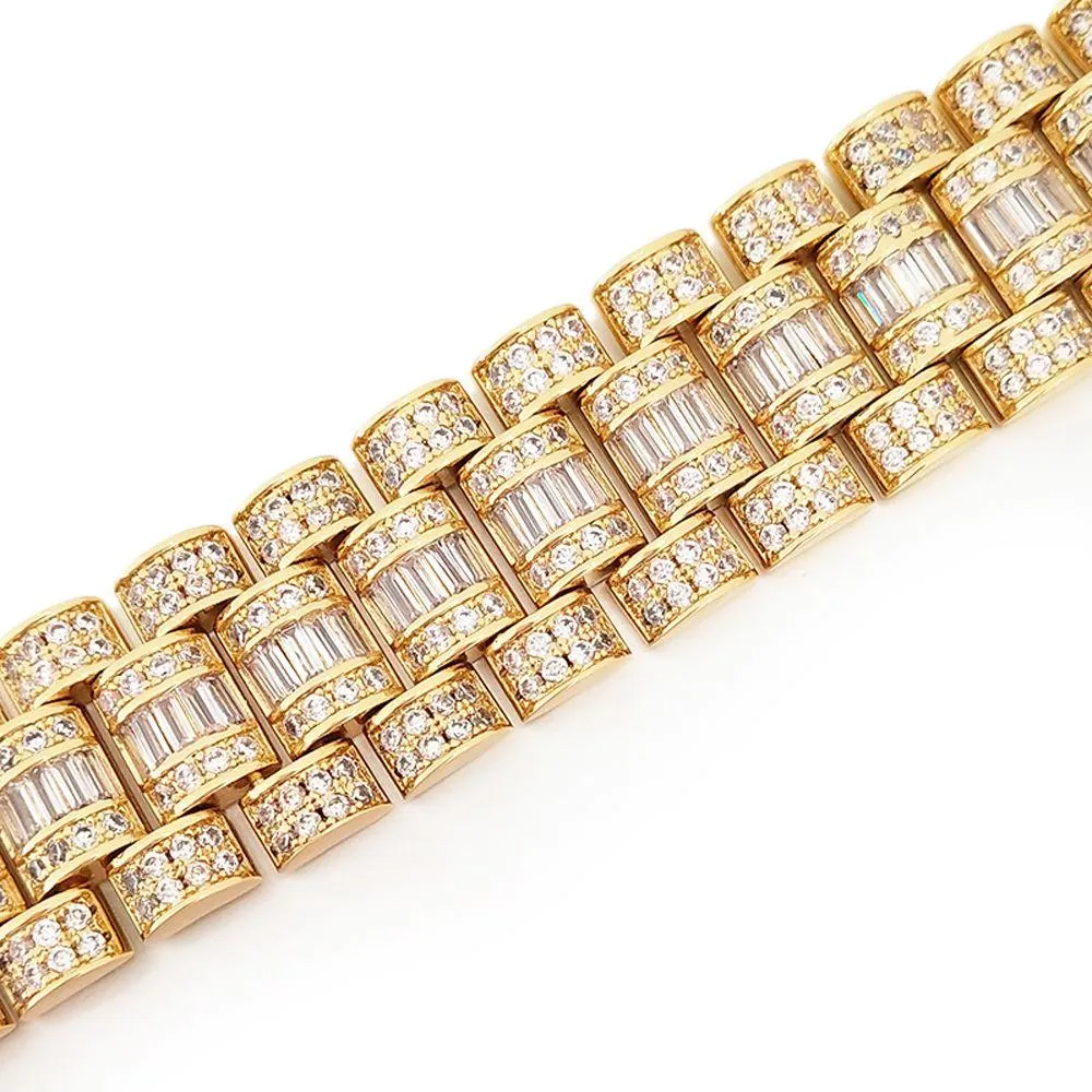 Baguette Custom President Bling Bling Bracelet