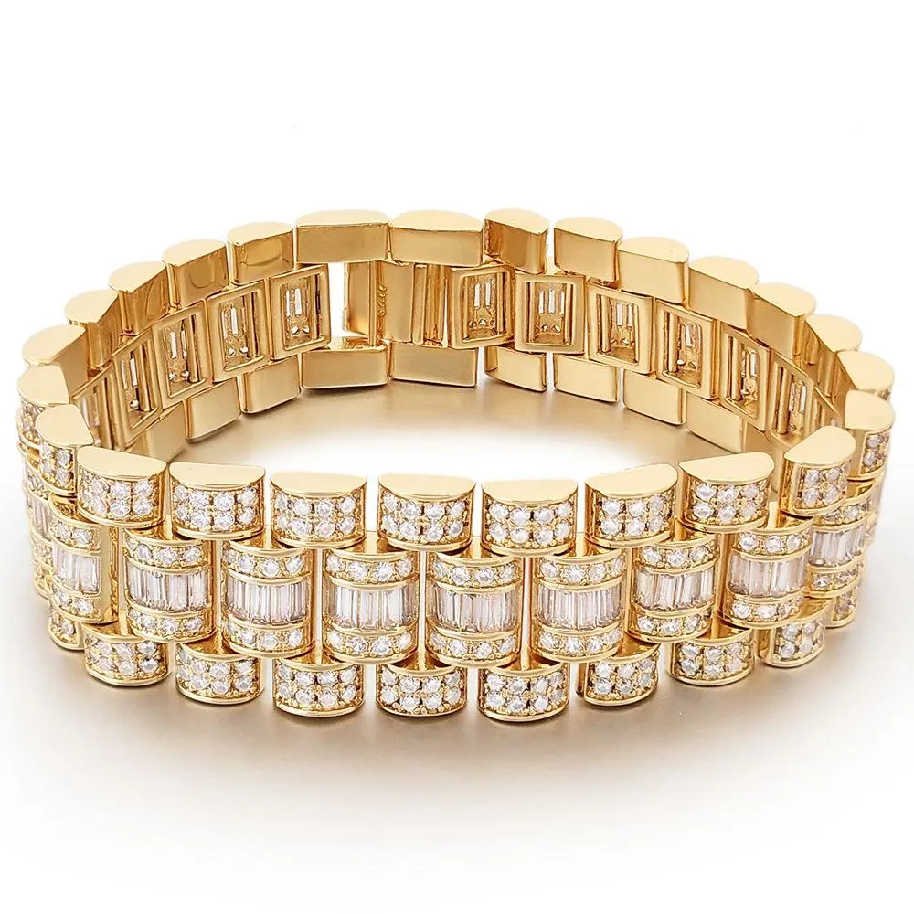 Baguette Custom President Bling Bling Bracelet