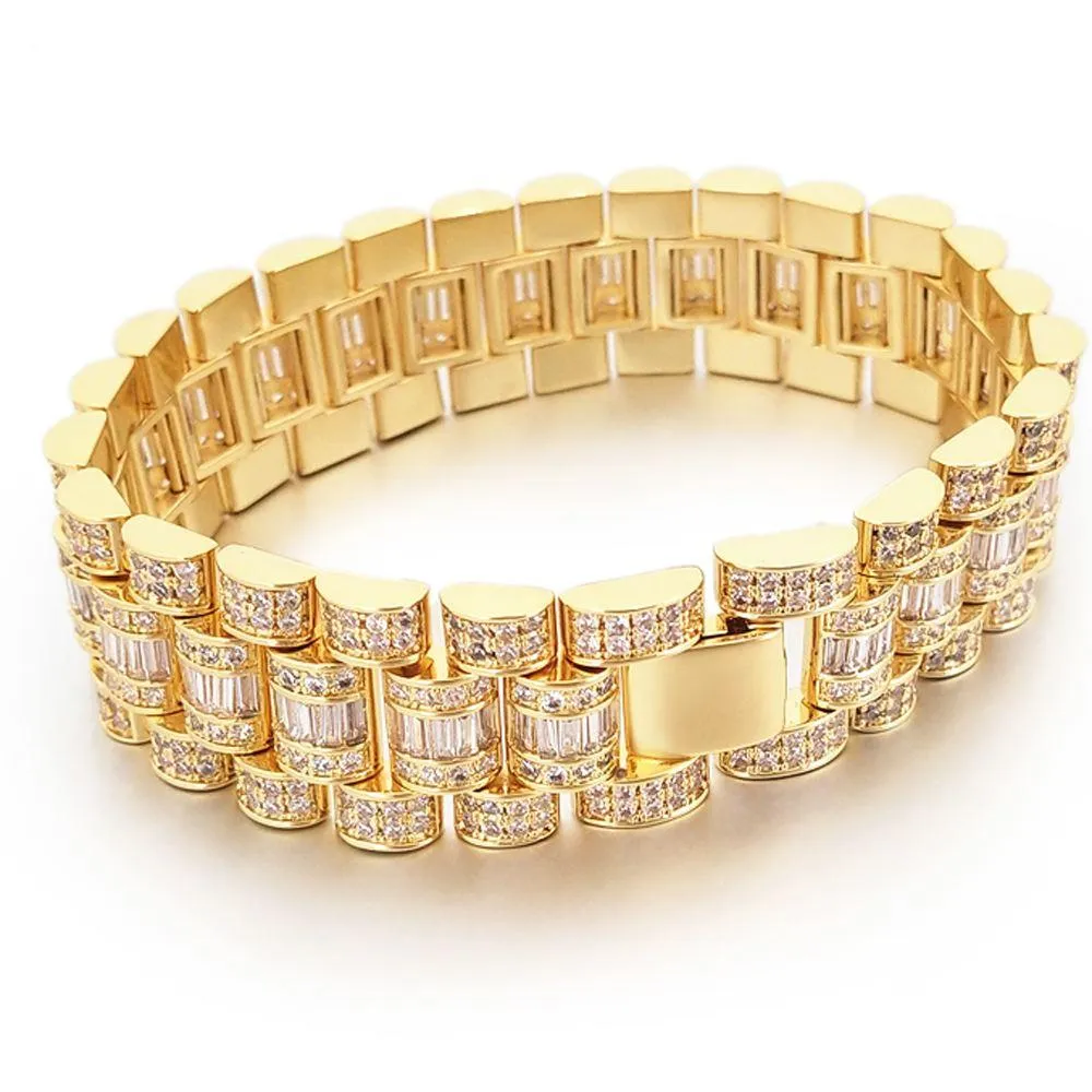 Baguette Custom President Bling Bling Bracelet