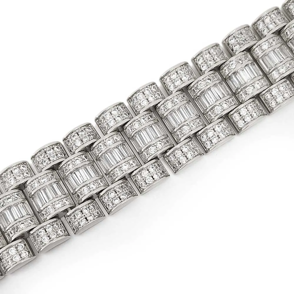 Baguette Custom President Bling Bling Bracelet