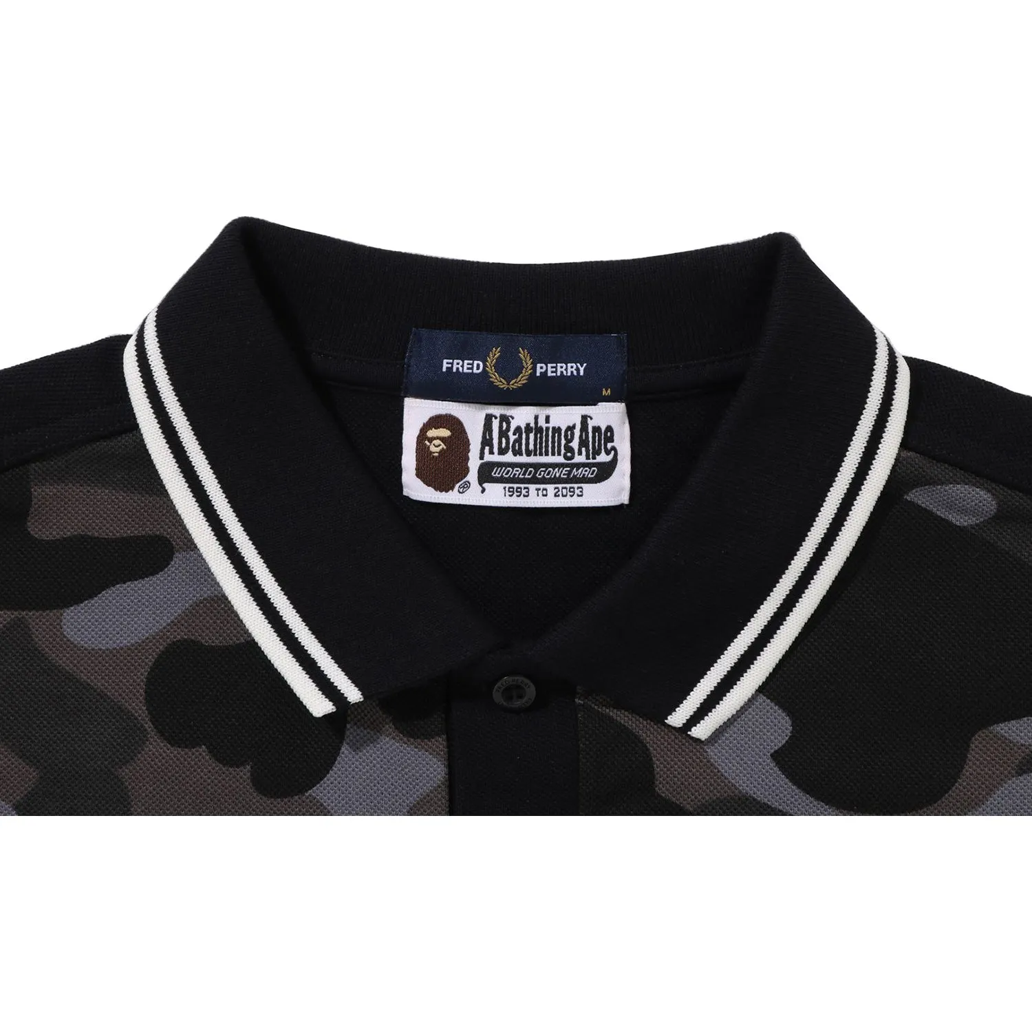 BAPE X FRED PERRY COLOR CAMO POLO MENS