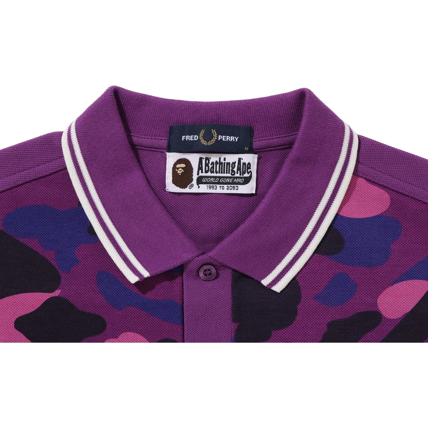 BAPE X FRED PERRY COLOR CAMO POLO MENS