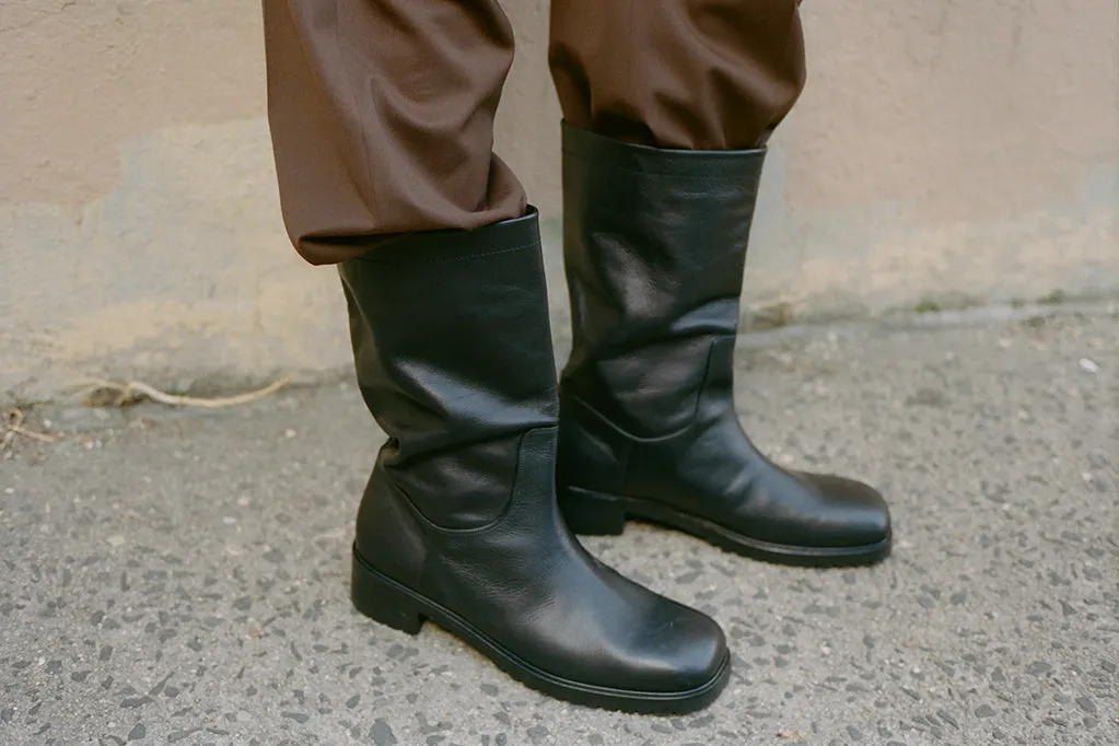 BELMONT BOOT, BLACK CALF