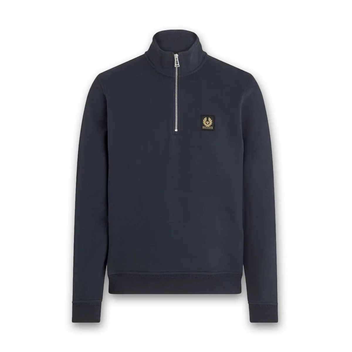 Belstaff - Quarter Zip Sweatshirt in Dark Ink