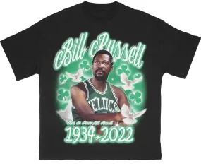 Bill Russell RIP Black Tee