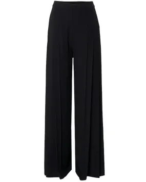 Black Pearl Pleated Wide Leg Pant