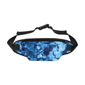 Blue Paint Splatter Fanny Pack