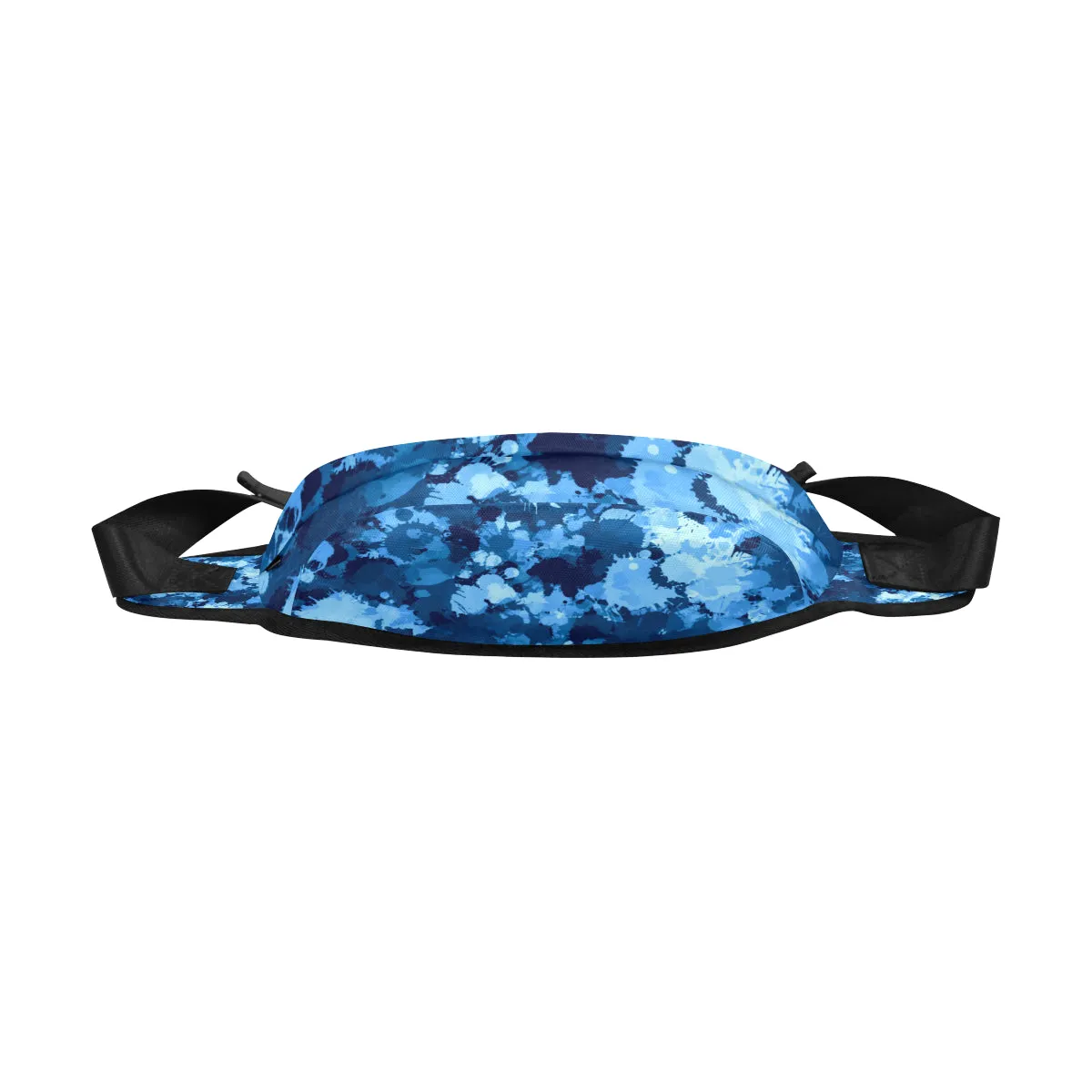 Blue Paint Splatter Fanny Pack