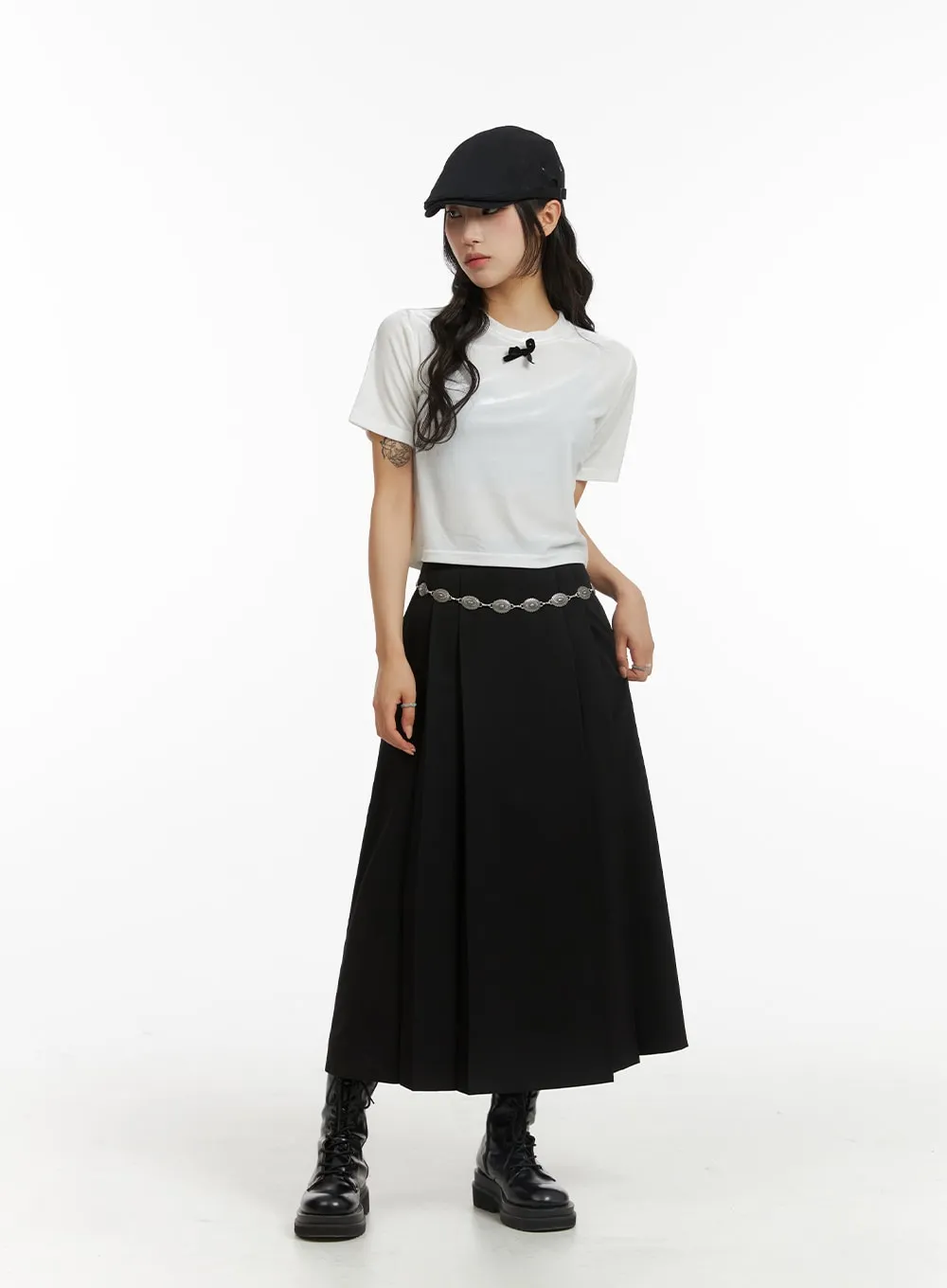 Bowknot Cropped Tee CJ417