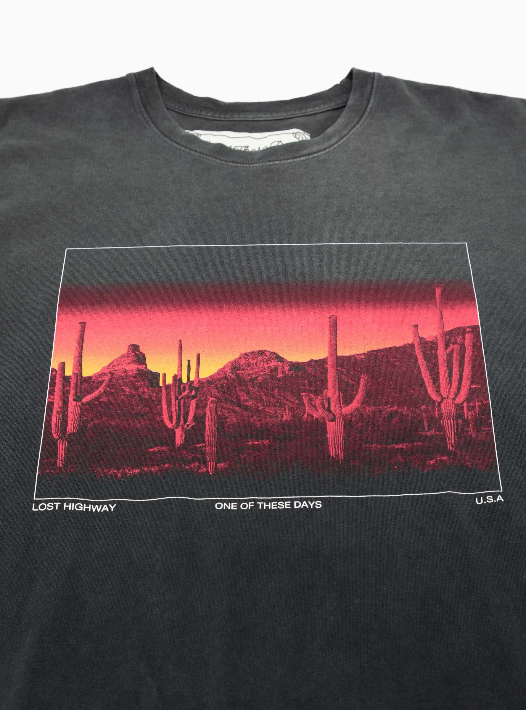 Burning Landscape T-shirt Black