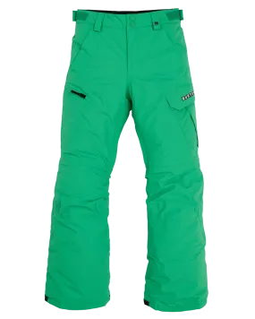 Burton Kids' Exile 2L Cargo Snow Pants - Galaxy Green | Shop Snow Pants & Suits at Trojan Wake Ski Snow & Snow Skier