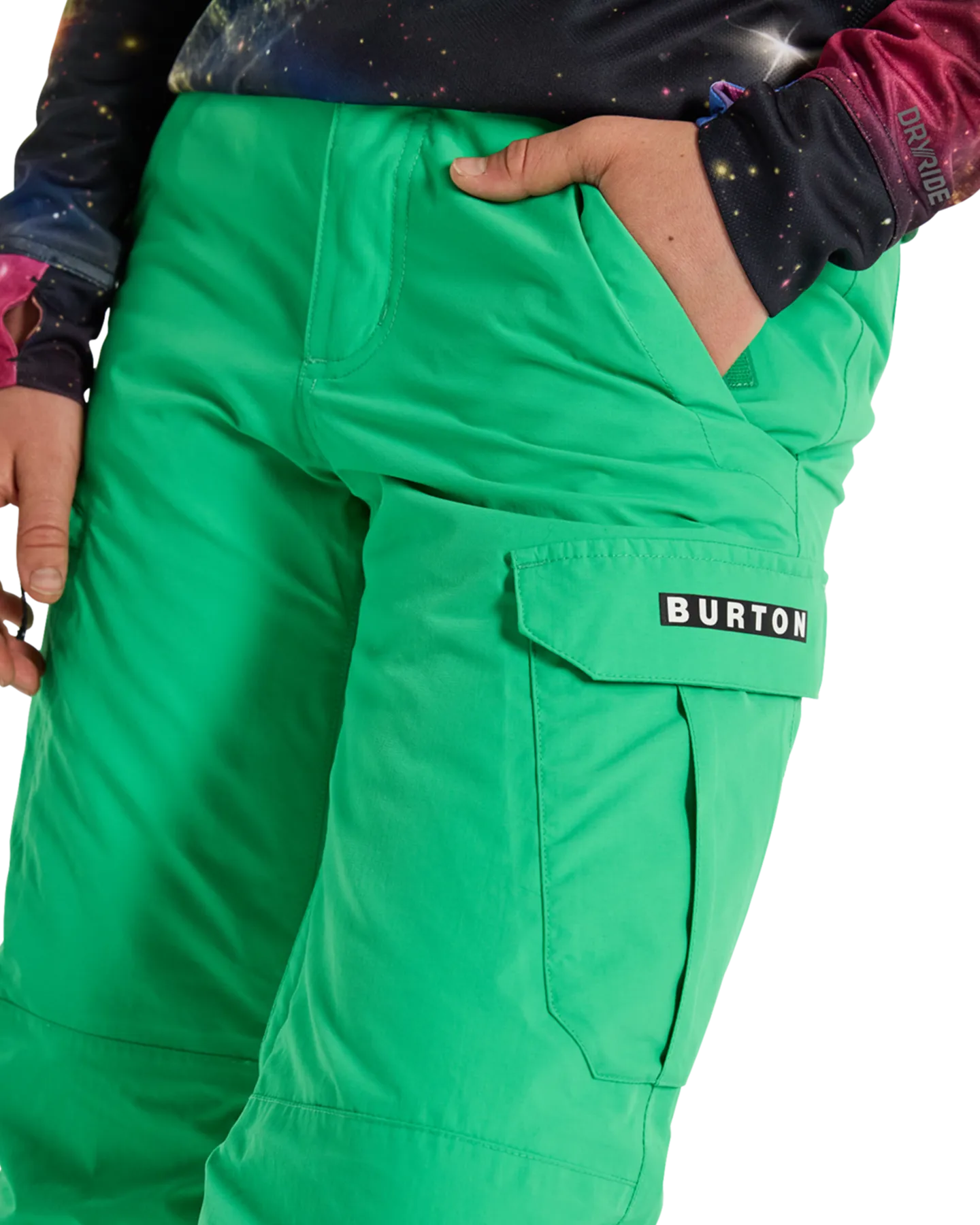 Burton Kids' Exile 2L Cargo Snow Pants - Galaxy Green | Shop Snow Pants & Suits at Trojan Wake Ski Snow & Snow Skier