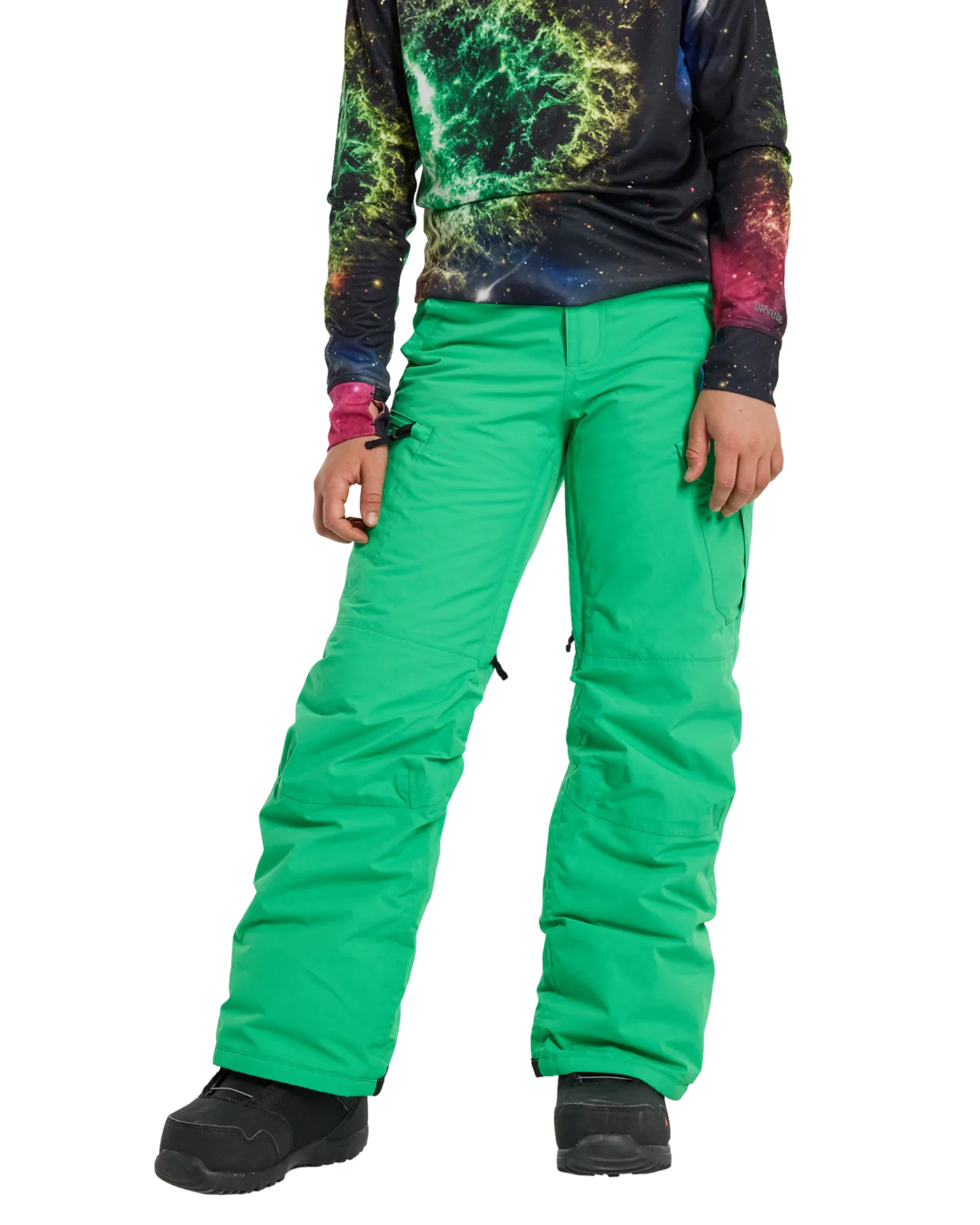 Burton Kids' Exile 2L Cargo Snow Pants - Galaxy Green | Shop Snow Pants & Suits at Trojan Wake Ski Snow & Snow Skier