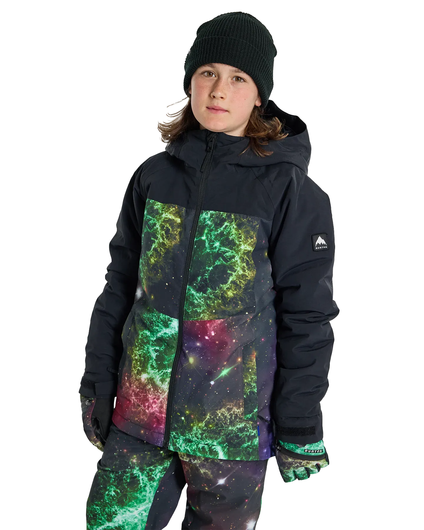 Burton Kids' Lodgepole 2L Snow Jacket - True Black/Painted Planets | Shop Coats & Jackets at Trojan Wake Ski Snow & 