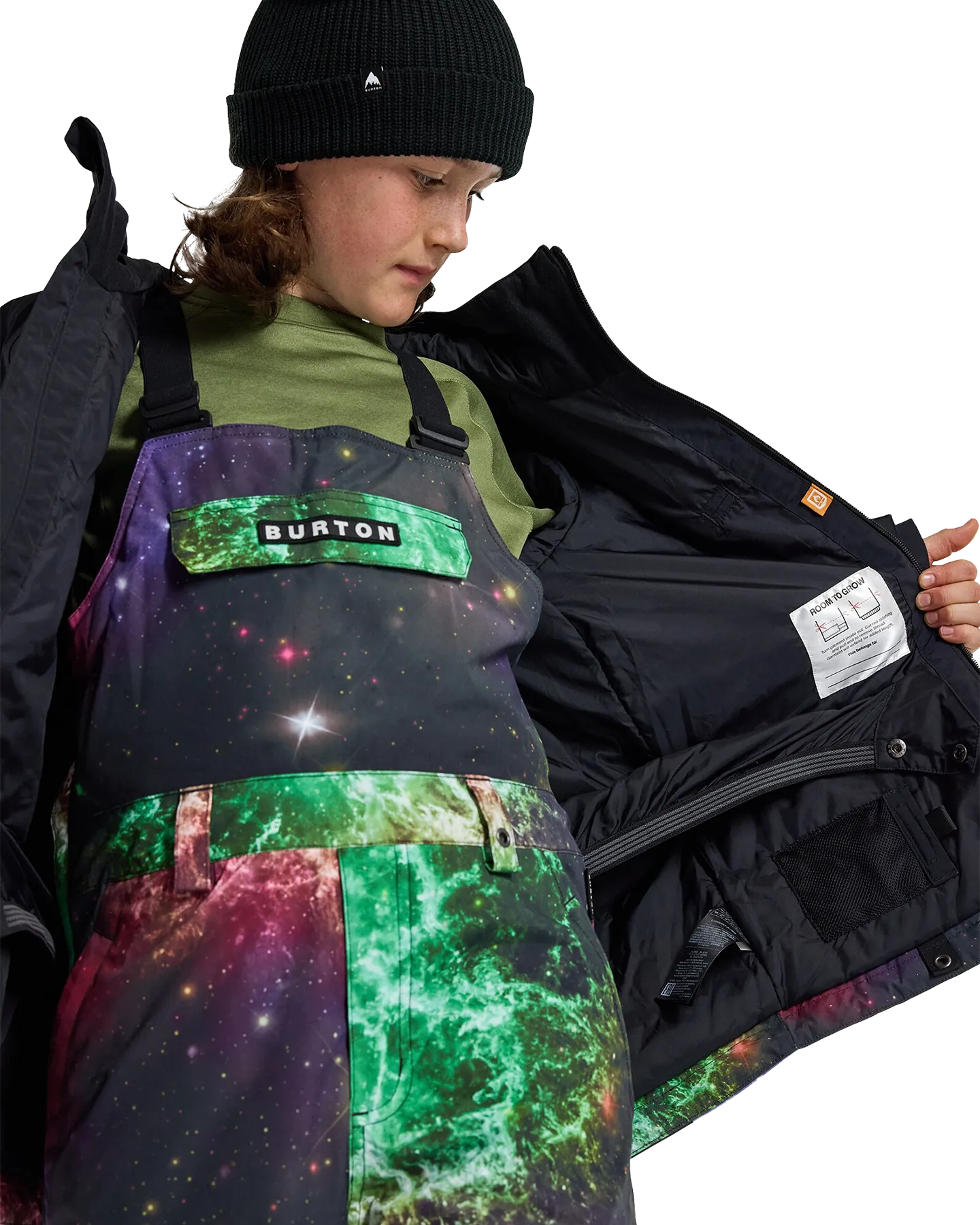 Burton Kids' Lodgepole 2L Snow Jacket - True Black/Painted Planets | Shop Coats & Jackets at Trojan Wake Ski Snow & 