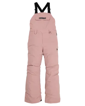 Burton Kids' Skylar 2L Bib Snow Pants - Powder Blush | Shop Snow Pants & Suits at Trojan Wake Ski Snow & Snow Skiers