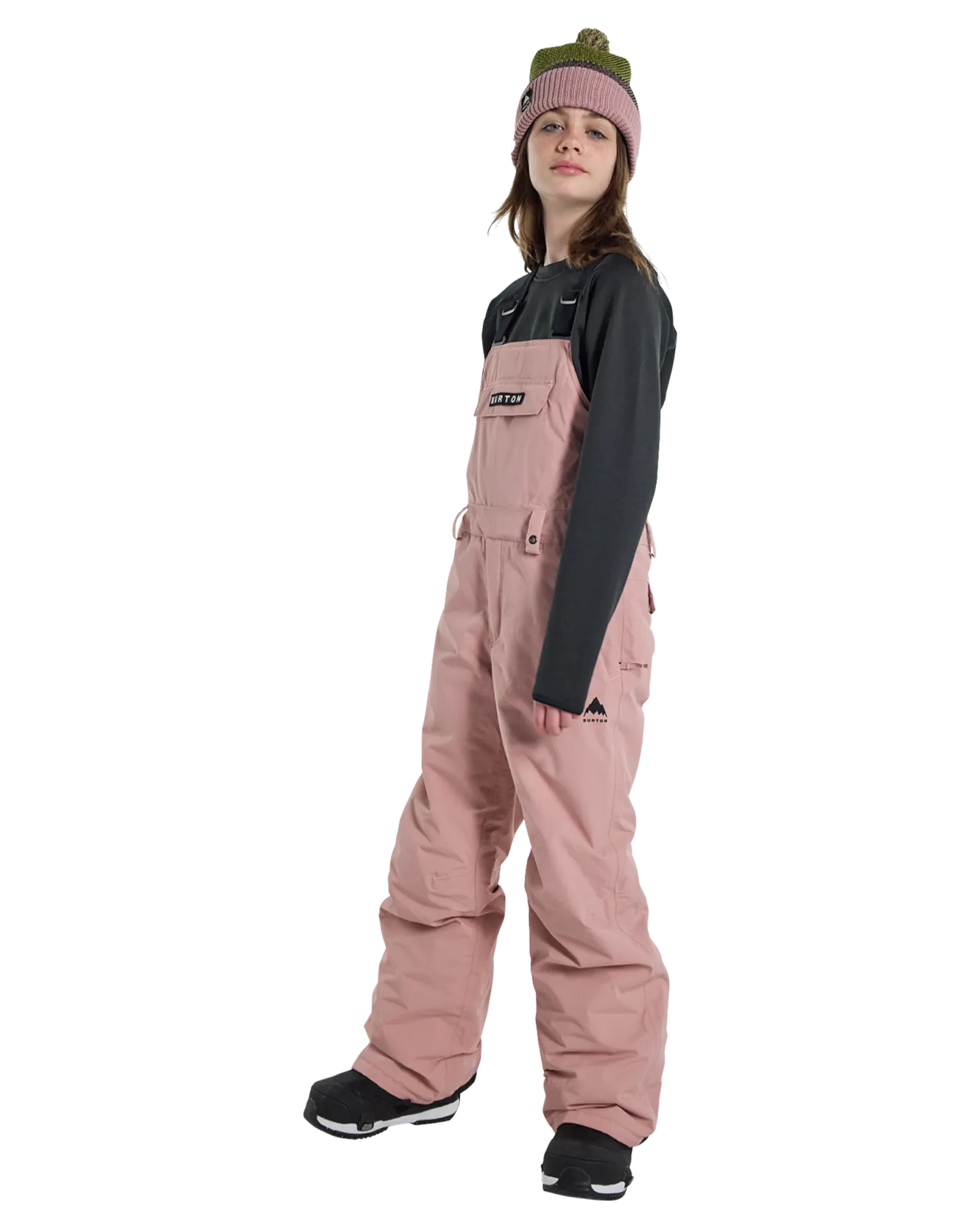 Burton Kids' Skylar 2L Bib Snow Pants - Powder Blush | Shop Snow Pants & Suits at Trojan Wake Ski Snow & Snow Skiers