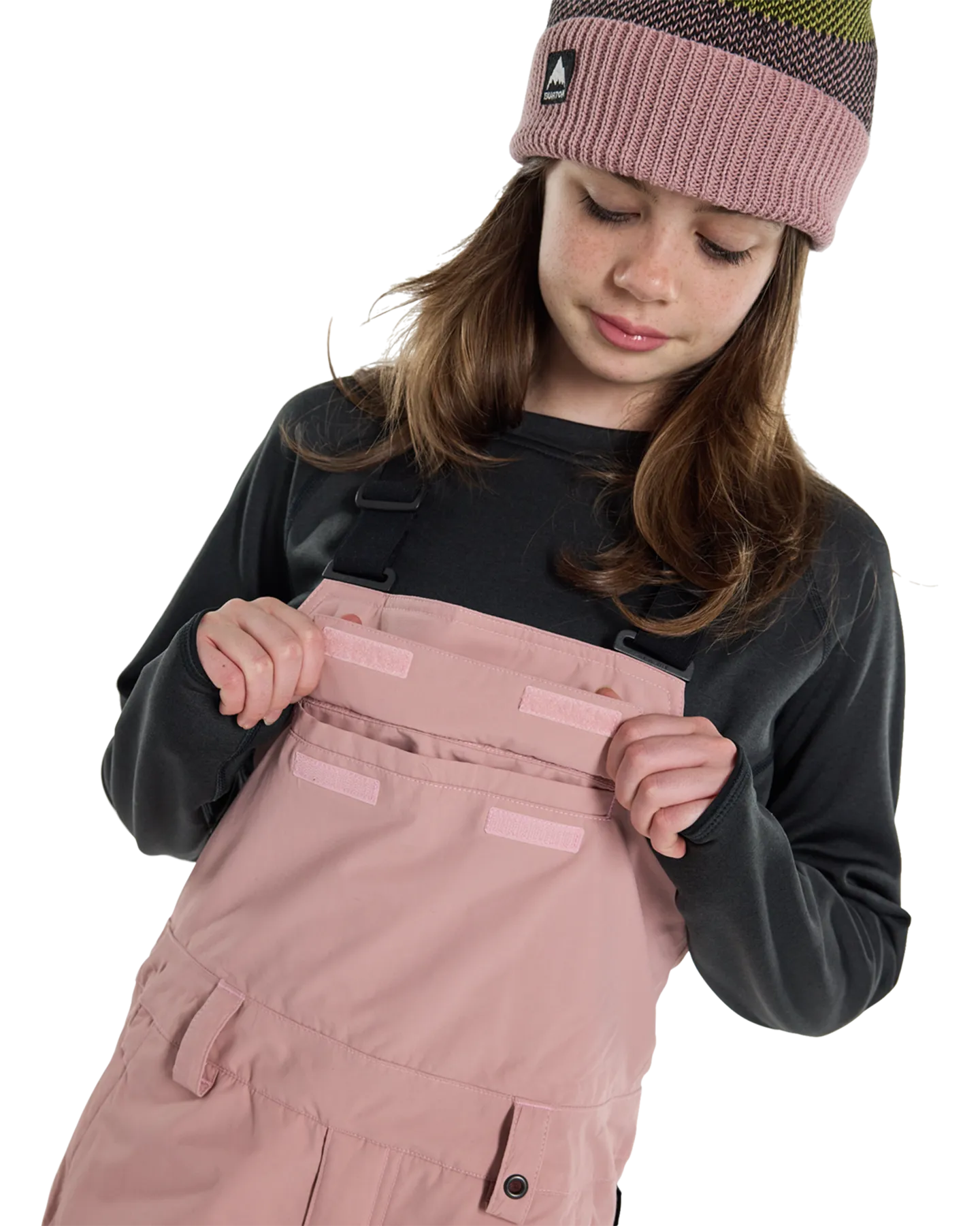 Burton Kids' Skylar 2L Bib Snow Pants - Powder Blush | Shop Snow Pants & Suits at Trojan Wake Ski Snow & Snow Skiers