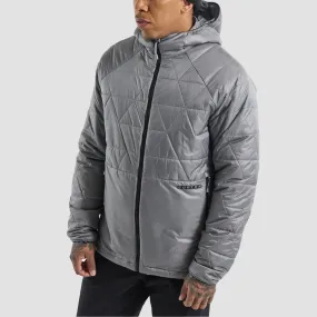 Burton Versatile Heat Hooded Insulated Synthetic Jacket Sharkskin