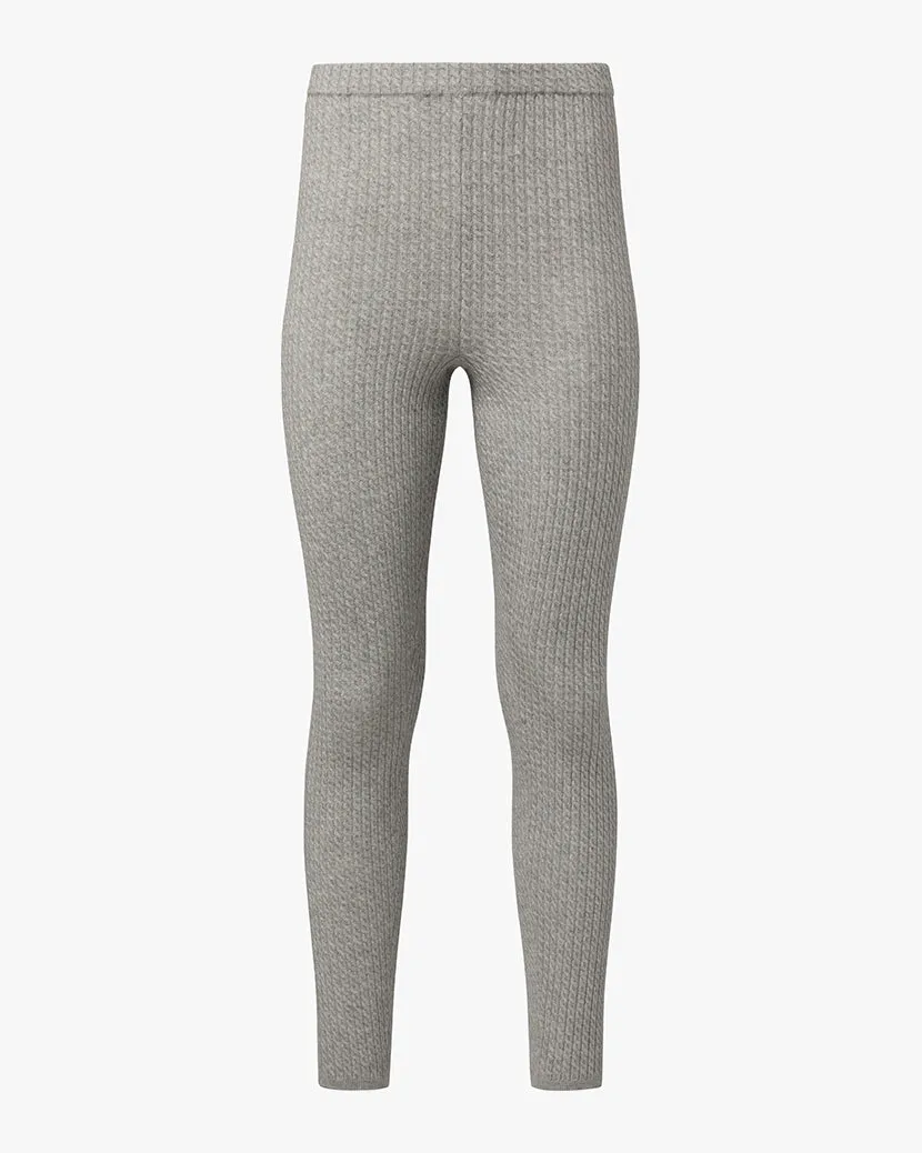 Cable Knit Legging | Grey