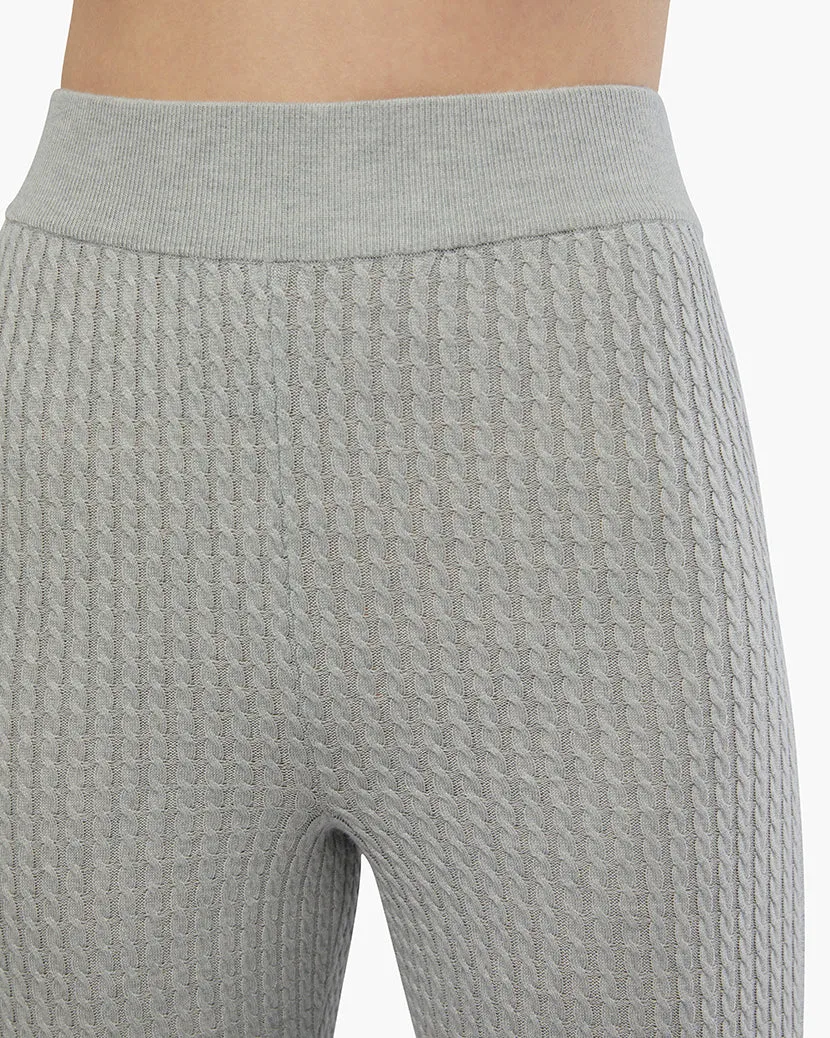 Cable Knit Legging | Grey