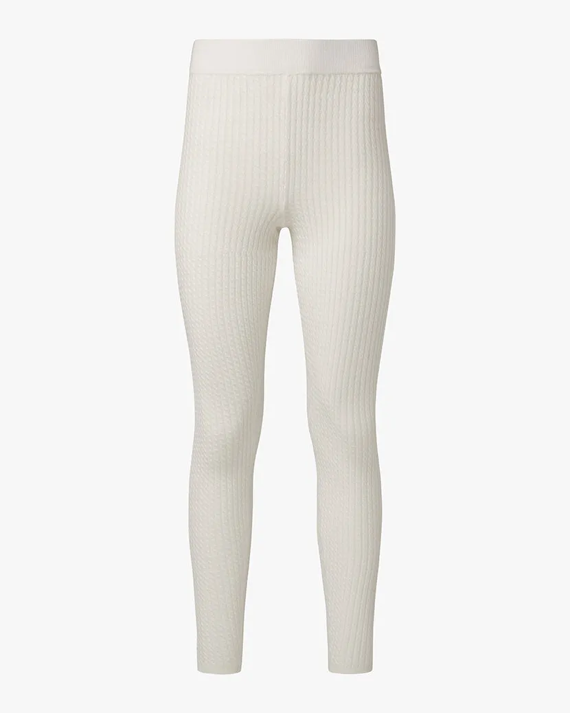 Cable Knit Legging | Off White