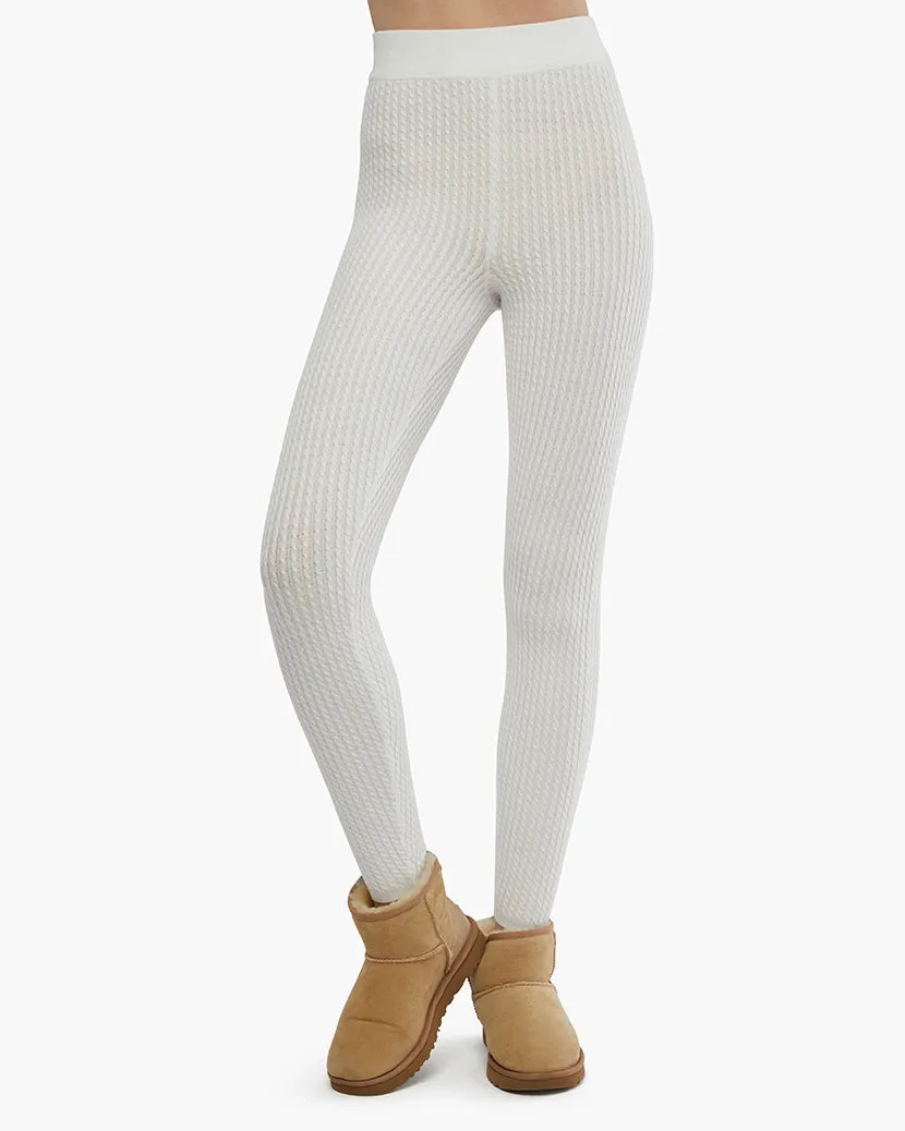 Cable Knit Legging | Off White