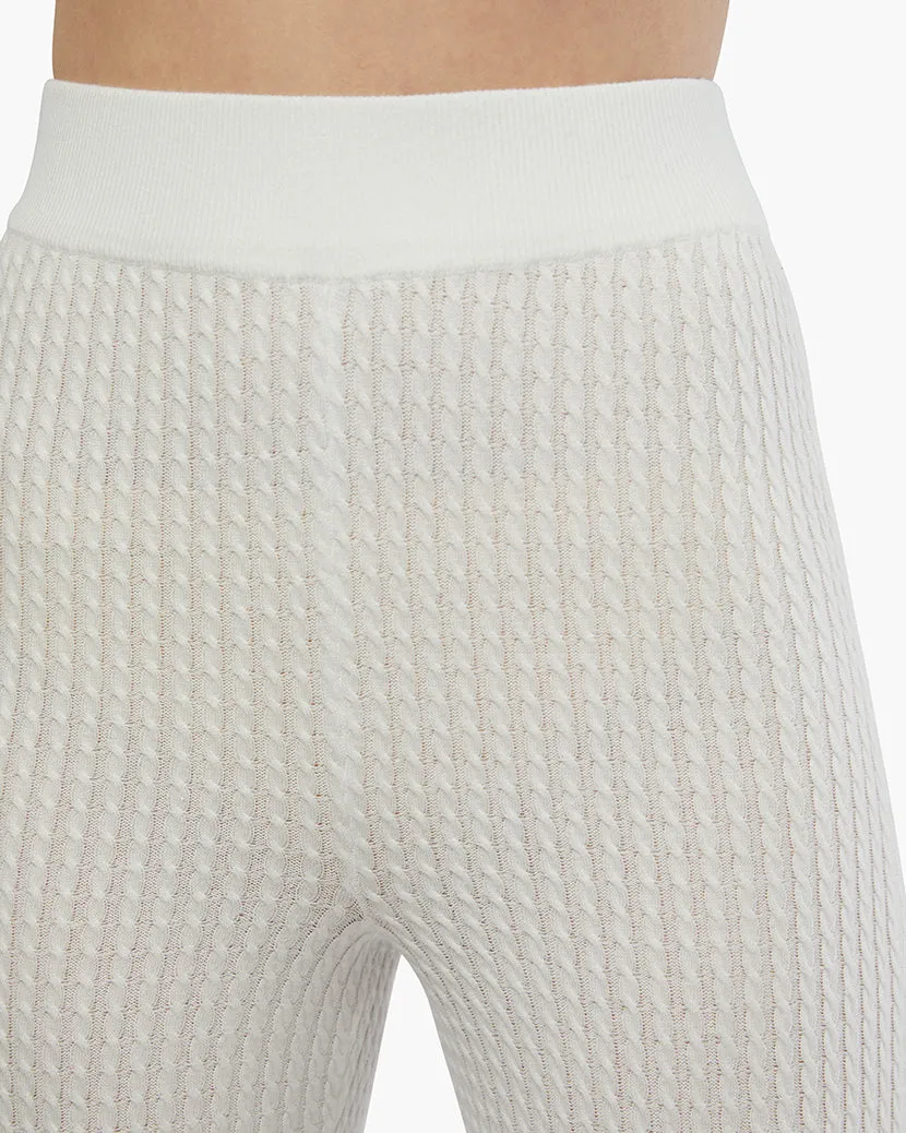 Cable Knit Legging | Off White