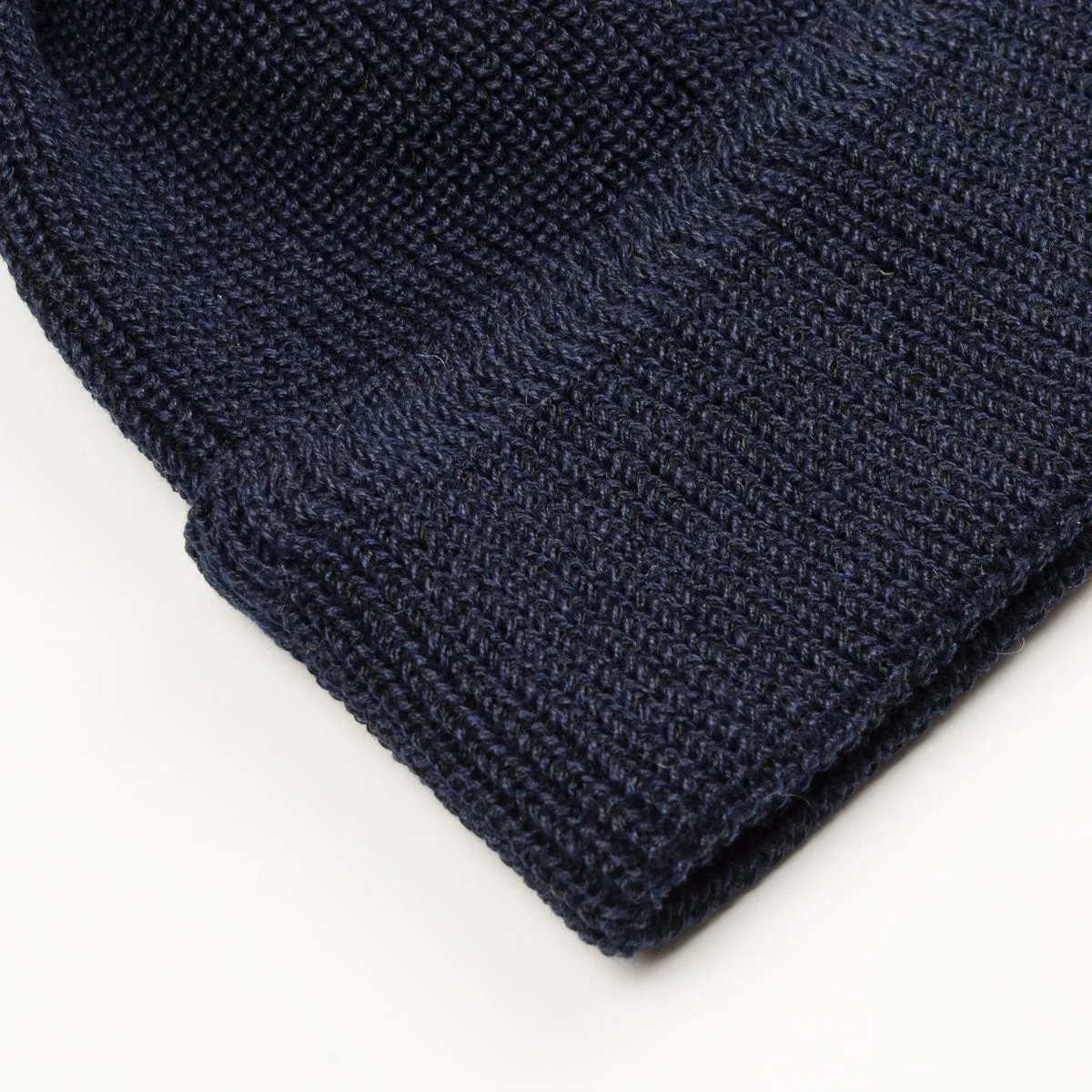 cableami - Linen Waffle Beanie - Navy