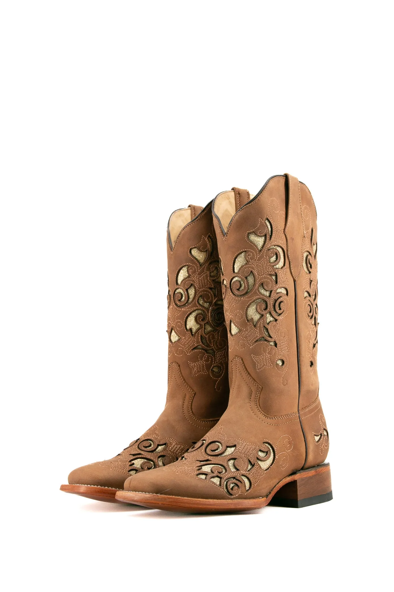 Campanas Crazy Tabaco Square Toe Cowgirl Boot