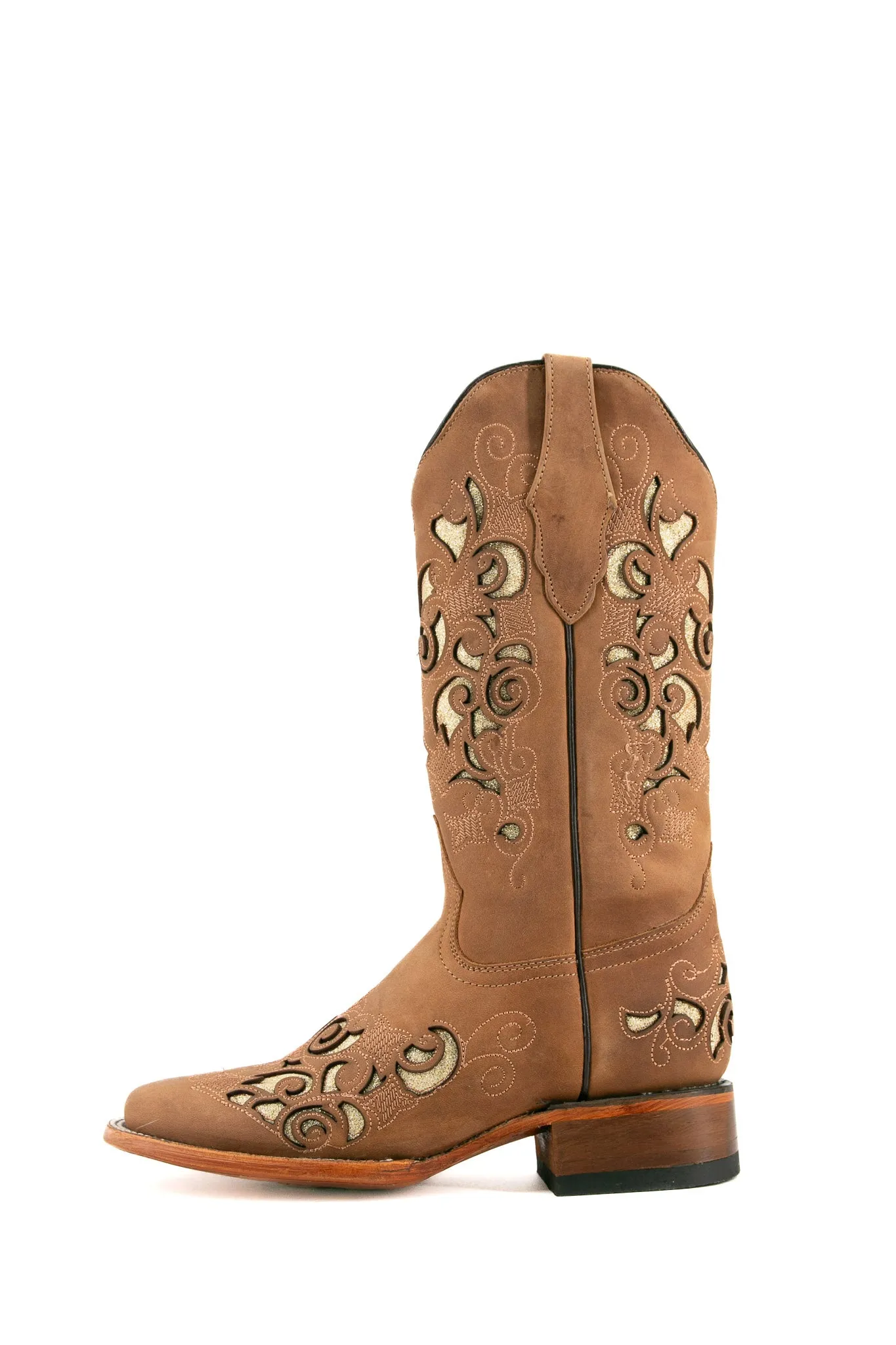 Campanas Crazy Tabaco Square Toe Cowgirl Boot