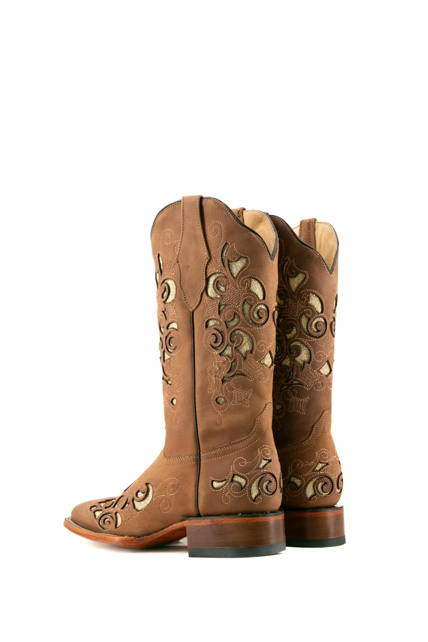 Campanas Crazy Tabaco Square Toe Cowgirl Boot