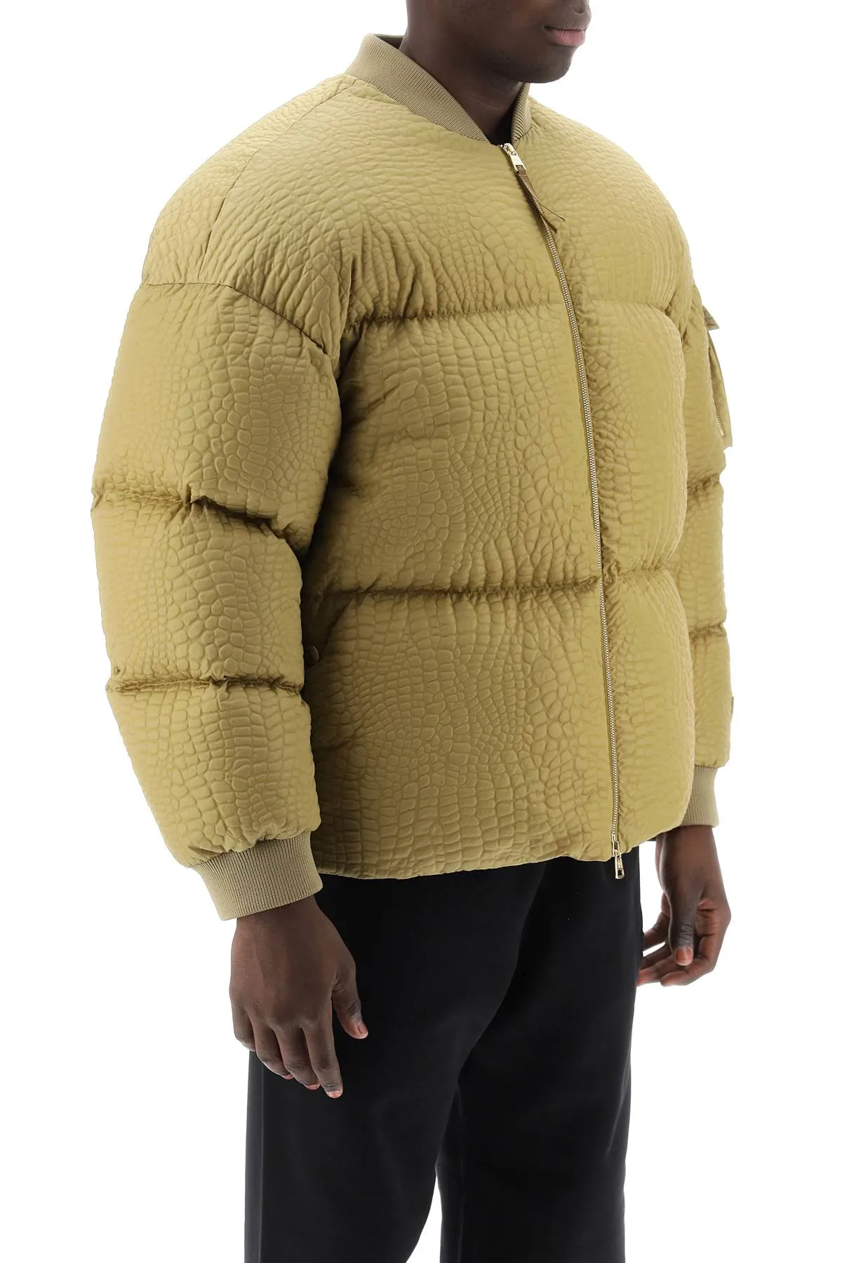 Centaurus Croco Embossed Puffer Jacket